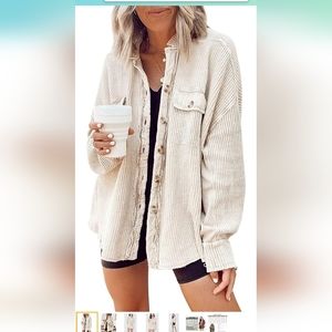 Button up shacket XXL